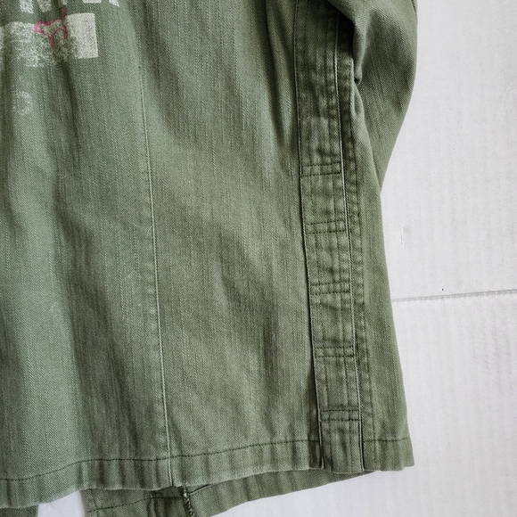 PINK Victoria Secret Green‎ denim jacket - Picture 9 of 12